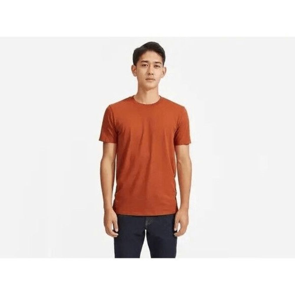 Everlane Uniform Burnt Orange Men's T Shirt Organic Cotton Classic Size M